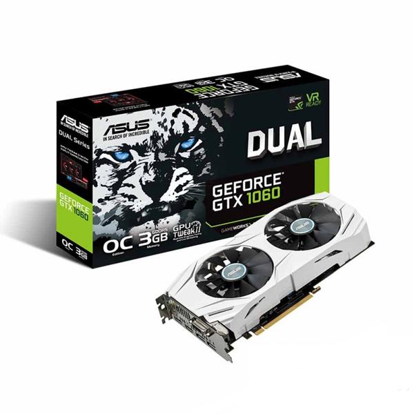 Asus Pascal Series GTX 1060 Dual OC Edition 3GB GDDR5 192-bit Gaming  Graphics Card